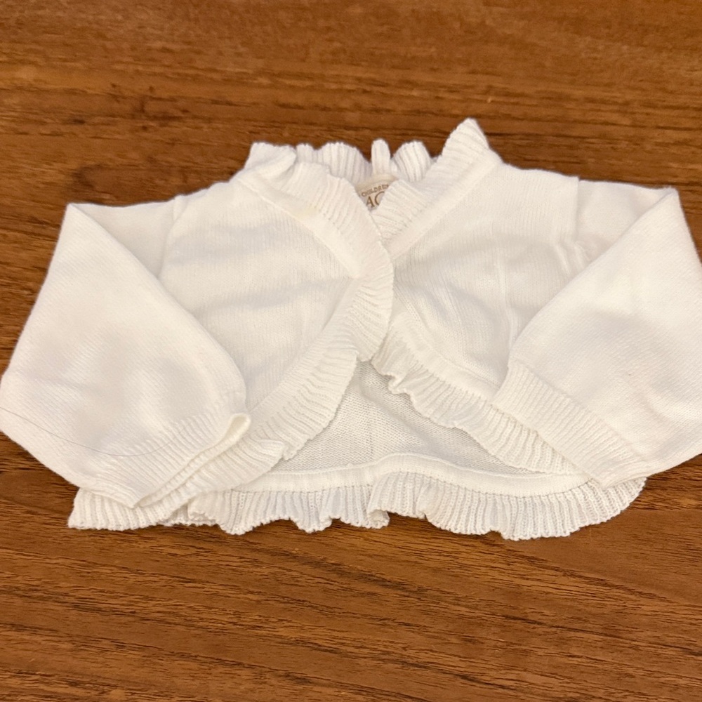 The Children's Place White Knit Cardigan